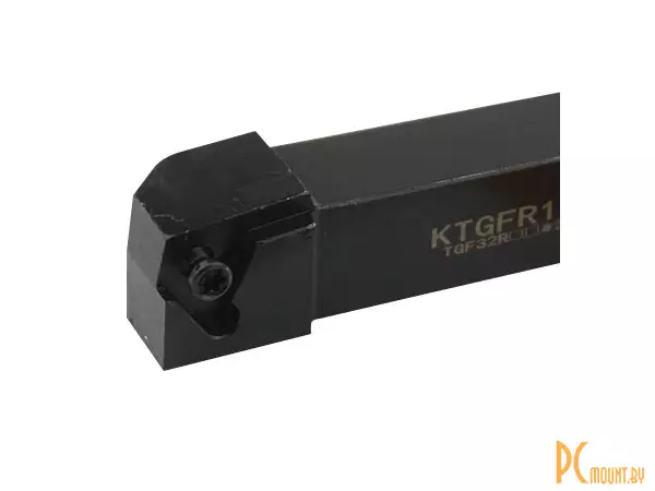 Резец токарный KTGFR1212H16, канавочный, правый, для наружного точения, 12x12мм, L100, для пластин TGF32R