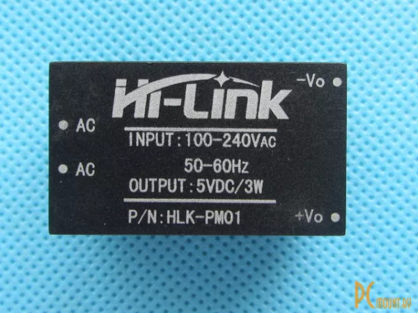 Hi-Link HLK-PM01 AC-DC преобразователь напряжения стабилизированный 220V to 5V 3W