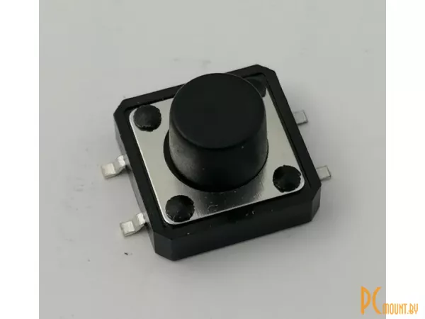 Кнопка тактовая SMD SMT 4pin, 12x12x8mm KF KF-012-8/4, 12V DC