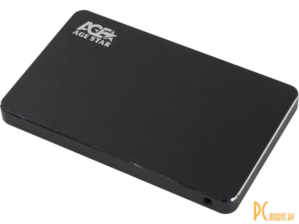 Корпус для HDD/SSD 2.5" толщиной 5мм или 7мм AgeStar 3UB2AX2 Black